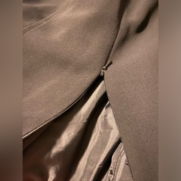 Evan Picone Black Cocktail Dress with Rhinestone Detailed Straps size 14 - Picture 5 of 10